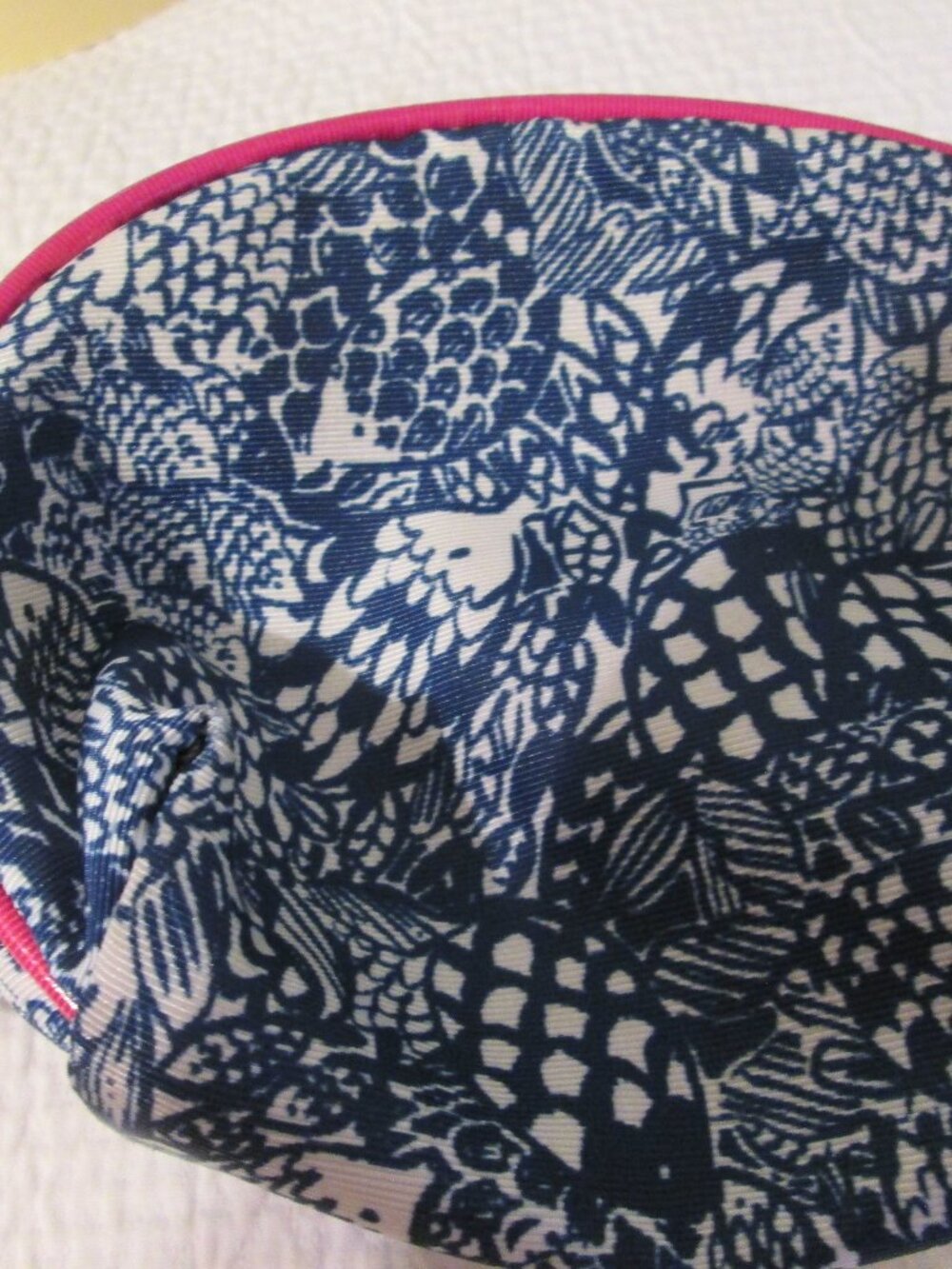 Lilly Pulitzer Small Blue/White/Pink Costmetic Bag